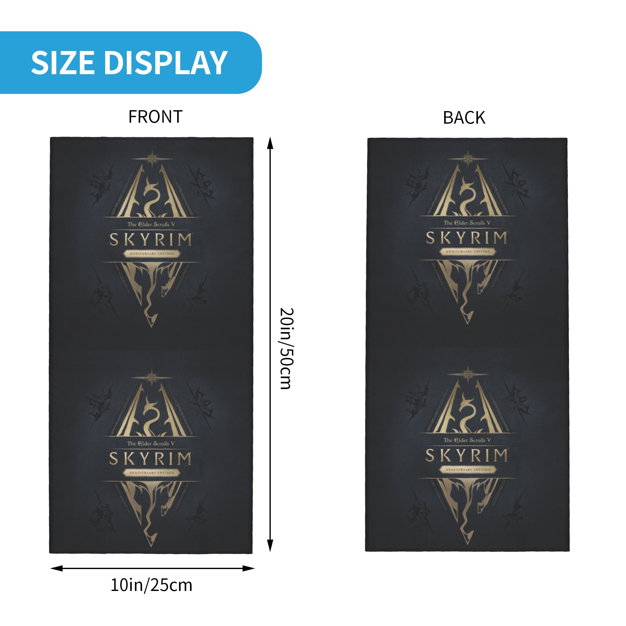 Chusta na szyję z logo Skyrim, – Neck Gaiter Fleece recenzja i cena