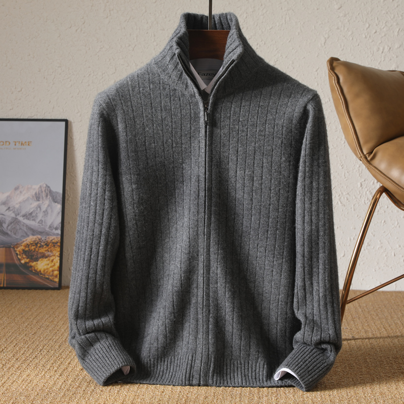 Męski kardigan ze stójką ze 10 – Wool Coat Peacoat recenzja i cena