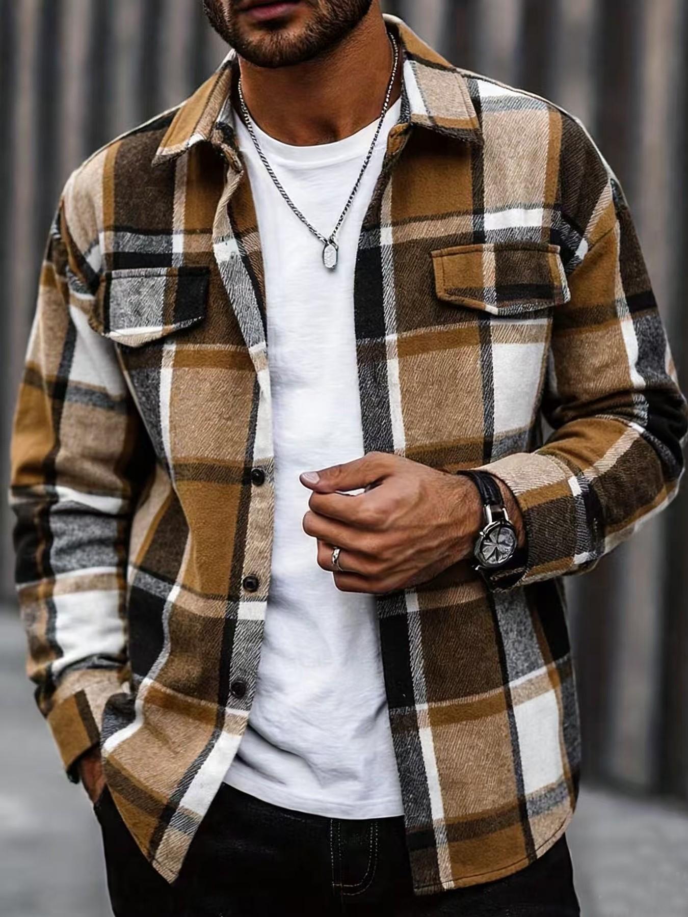 Męska koszula w kratę retro, e – Flannel Shirt Lined recenzja i cena
