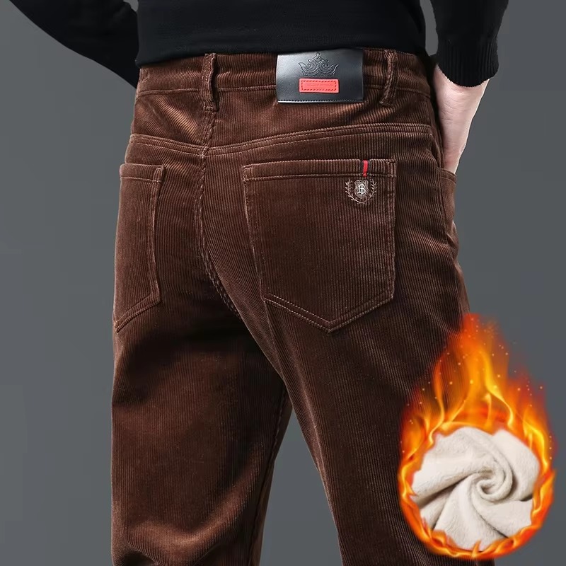 Męskie spodnie z sztruksu, zim – Corduroy Pant Warm recenzja i cena