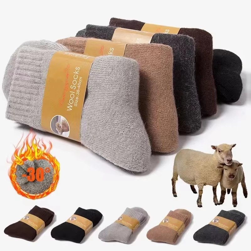 4Pairs/Lot Męskie zimowe super – Thermal Sock Wool recenzja i cena