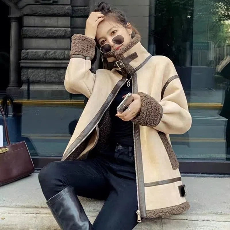 Płaszcz z futra jagnięcego dam – Wool Coat Peacoat recenzja i cena