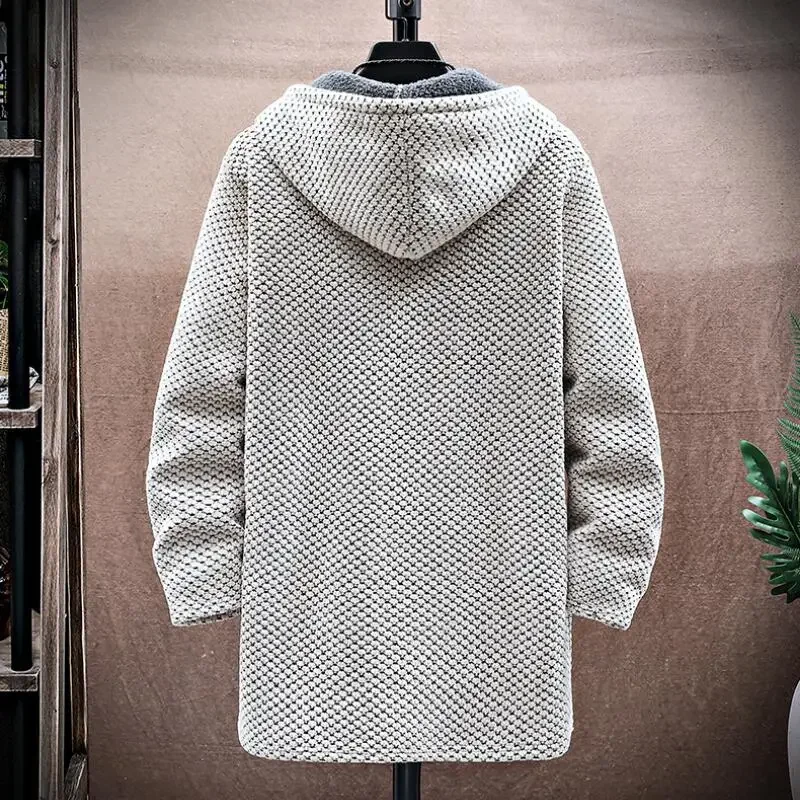 Męski sweter kaszmirowy długi  – Wool Coat Peacoat recenzja i cena